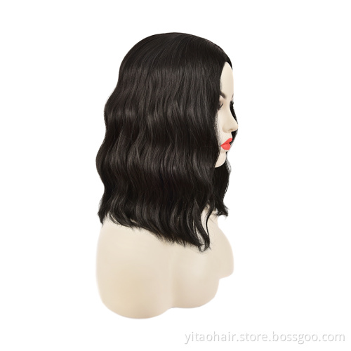 Synthetic Lace Front Hair Wig Blonde Long Straight Razer French Style Technique Wave Color Small Weight Material Silky Brown
